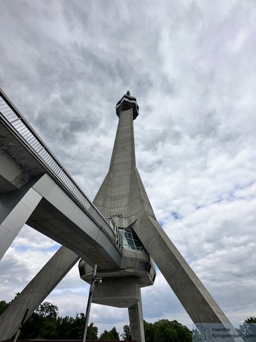 Avala Tower viewed from below