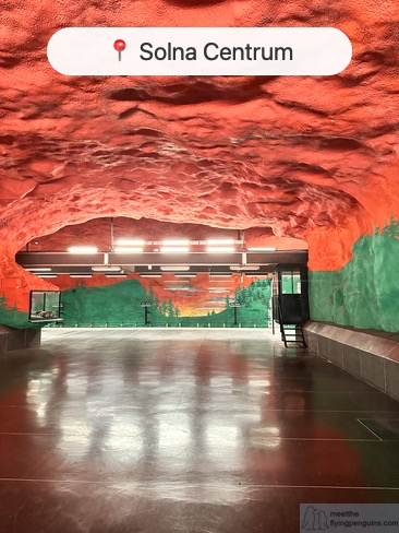 Solna Centrum metro station hunter and elk detail